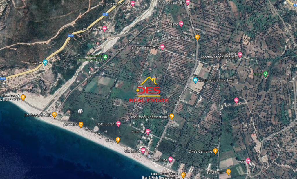 Bild 1 – Zum Verkauf: 1000 m2 Land in erster Reihe in Borsh