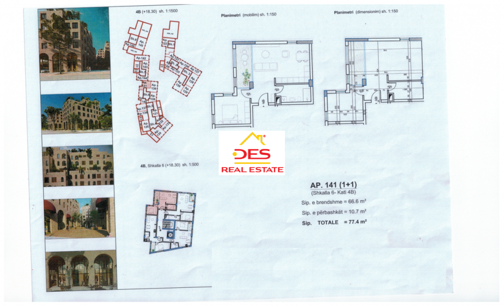 Bild 1 – Zum Verkauf steht eine 1+1 Wohnung in einem im Bau befindlichen Komplex in Saranda