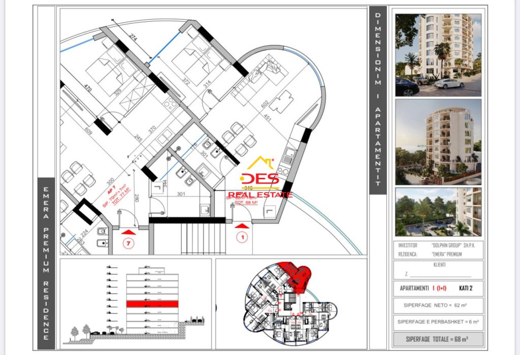 Bild 2 – Zum Verkauf stehen Apartments mit Garagen in der „Emera Premium Residence“, Lungomare