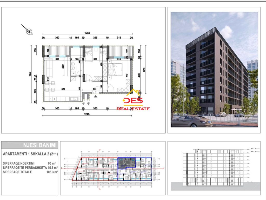 Bild 1 – Zum Verkauf steht ein 2+1 Apartment mit Kredit in Bolv – Oil